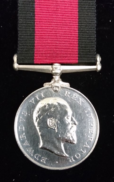 Single : NATAL 1906 no clasp impressed  Pte.T.Edwards. Natal Rangers          68 no clasp medals to the unit  Gd -  VF SOLD