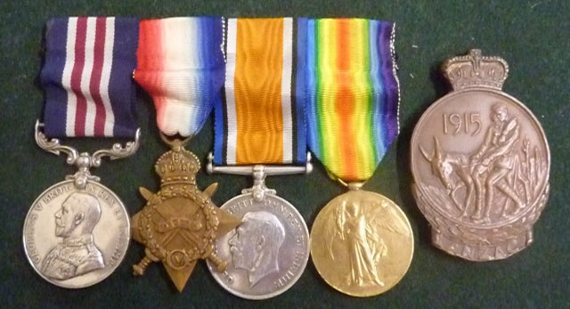 Group of Four, plus ANZAC plaque: Military Medal, 1914/15 star, British War Medal and Victory Medal all correctly impressed to 341 L/CPL. P. FITZGERALD 23 BN. A.I.F. - VF SOLD