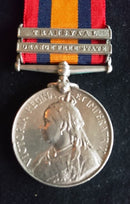 Single: Queen's South Africa 1899-1902, two clasps “OFS, T" impressed "628 TPR; H. HANCOCK SOUTH. AUS. I. B." - VF SOLD