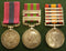 Trio : Distinguished Conduct Medal (VR), India General Service Medal 1895 two clasps: "P.F. 1897-98, TIRAH 1897-98", Queens South Africa Medal 1899 five clasps: "CC, T. HTS, R of L. , BELFAST, OFS" - VF SOLD