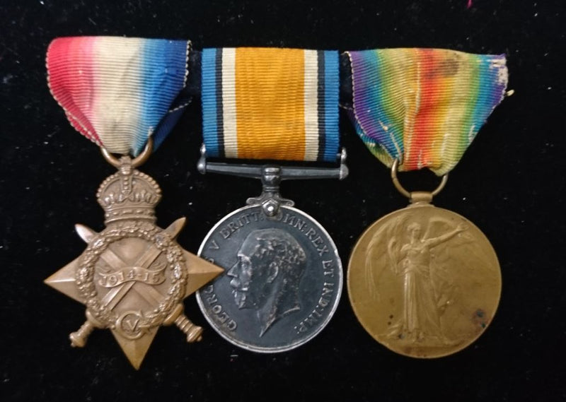 Trio: 1914/15 star, British War and Victory Medal all correctly impressed to 1738 PTE. J. T. JACKSON 28/BN AIF.