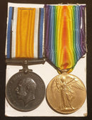 Pair: British War Medal and Victory Medal impressed to SE-26975 A. J. KEMPSTER VET. CORPS