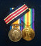 Pair: British War Medal and Victory Medal both correctly impressed LIEUT. G. W. KEELER. A.I.F. Also entitled to Military Medal and 1914/15 star.