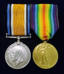 PAIR: British War and Victory Medal, both correctly impressed to 3192 PTE A. KNOTT 27 BN AIF.