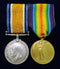 PAIR: British War and Victory Medal, both correctly impressed to 3192 PTE A. KNOTT 27 BN AIF.
