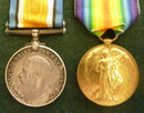 Pair: British War Medal and Victory Medal both correctly impressed to 19785 PTE. H. LITTLER. A. H. S.  A.I.F.