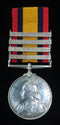 Single: QUEENS SOUTH AFRICA MEDAL 1899 four clasps "CC, RHODESIA, OFS, T." correctly impressed to 422 TPR A. McCAUSLAND VICTORIAN BSHMN: