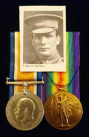 PAIR: British War and Victory Medal, both correctly impressed to 1327 L-CPL D. McCLURE 32 BN AIF.  - VF SOLD