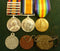 Trio : QUEENS SOUTH AFRICA MEDAL, BRITISH WAR MEDAL AND VICTORY MEDAL. QSA with five clasps "CC, OFS, T, 01, 02" impressed 1331 PTE F. A. McSHANE N.S.WALES M.R. BWM and Victory Medal impressed 3863 PTE. F. A. McSHANE 4 BN AIF. - VF SOLD