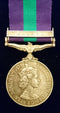 Single: General Service Medal 1918-62 (EIIR), 1 clasp “Malaya” impressed to 22409281 CPL L. MELSOME R. A. M. C.