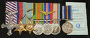 Six: Distinguished Flying Cross (dated 1944), 1939/45 Star, Air Crew Europe Star, Defence Medal, War Medal and Australian Service Medal. All campaign medals correctly impressed to 403147 J. H. Nicholls.  - VF SOLD