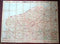 WWI LARGE SURVEY MAPS ON LINEN BACKING FRANCE ISSUE TITLED "NOUVELLE DE CARTE"