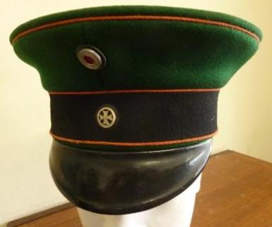Prussian NCO Garde - Schutzen (Jager) Schirmmutze.  Lovely condition, with superb liner. Remarkable given age.  SOLD