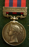 India General Service Medal 1854 one clasp : "Burma 1885 - 7" named in running script to: 1162 Pte. T. Keohane 2nd Bn.Rl.Muns.Fus. - VF SOLD