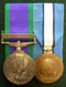 Pair: CSM One Clasp;  "Northern Ireland" and United Nations medal Cyprus. Correctly impressed to 24187986 Pte R. J. Desborough PARA.  - Good VF SOLD