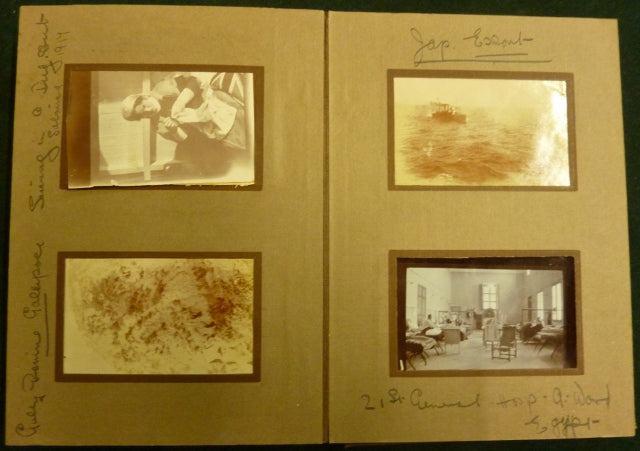 NURSES CLEARING STATION PHOTO ALBUM FOR GALLIPOLI, MIDDLE EAST & SALONIKA CASUALTIES - SOLD