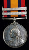 Single : QUEENS SOUTH AFRICA MEDAL 1899 two clasps"OFS.SA 02" Impressed 4431 Pte. G. Preston. S.STAFF.Rgt.