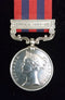 Single: INDIA GENERAL SERVICE MEDAL 1854 One Clasp: "Burma 1887- 89". 2812 Corpl.P. Reilly. 2nd.Chesh.Rgt.