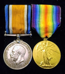 PAIR: British War and Victory Medal, both correctly impressed to 3900 PTE M. J. RYAN 25 BN AIF.