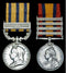 Pair: British South Africa Company Medal 1890-97 , reverse undated, 1 clasp, Mashonaland 1890 (Tpr. G. Seymour. B.S.A.C.P.) & Queen’s South Africa 1899-1902 , 4 clasps, Relief of Mafeking, Tugela Heights, Relief of Ladysmith, Transvaal - VF SOLD