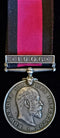 Single: NATAL 1906 one clasp "1906" impressed  TPR. F. H. SIMPSON, NATAL SERVICE CORPS  - VF SOLD