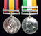 Pair : QUEENS SOUTH AFRICA MEDAL 1899 one clasp "Transvaal" & KINGS SOUTH AFRICA two clasps both correctly impressed 6667 PTE S. SMITH . SCOT: RIFLES (6667 PTE. F. SMITH ON KSA)