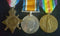 rio: 1914/15 Star, British War and Victory medal correctly impressed to 7310 PTE M. WATTERS R. SC: FUS: Watters is incorrectly spelt with one "T" on BWM & VM - VF SOLD