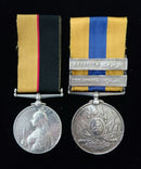 Pair: Queen’s Sudan 1896-98 3955 PTE N. WILDE 1/R. War. R. (small initial correction "V" to "N"), Khedive’s Sudan 1896-1908, 2 clasps, “The Atbara, Khartoum” 3955 PRIVATE. N. WILDE 1st ROY WARWICKSHIRE. REGT - VF SOLD