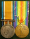 Pair: British War Medal and Victory Medal impressed to 855 Cpl. S. C. Avery 43 Bn.AIF - VF SOLD