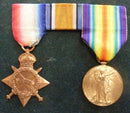 Pair: 1914/15 Star and Victory medal (missing BWM). Both correctly impressed to 2781 PTE D. BAMBRIDGE 8 BN AIF