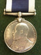 Single : Royal Navy Long Service & Good Conduct Medal, Edward VII issue, impressed to 167593 W. R. BEACH. ACT CH. ARMR. H. M. S. VICTORY.  VF - SOLD