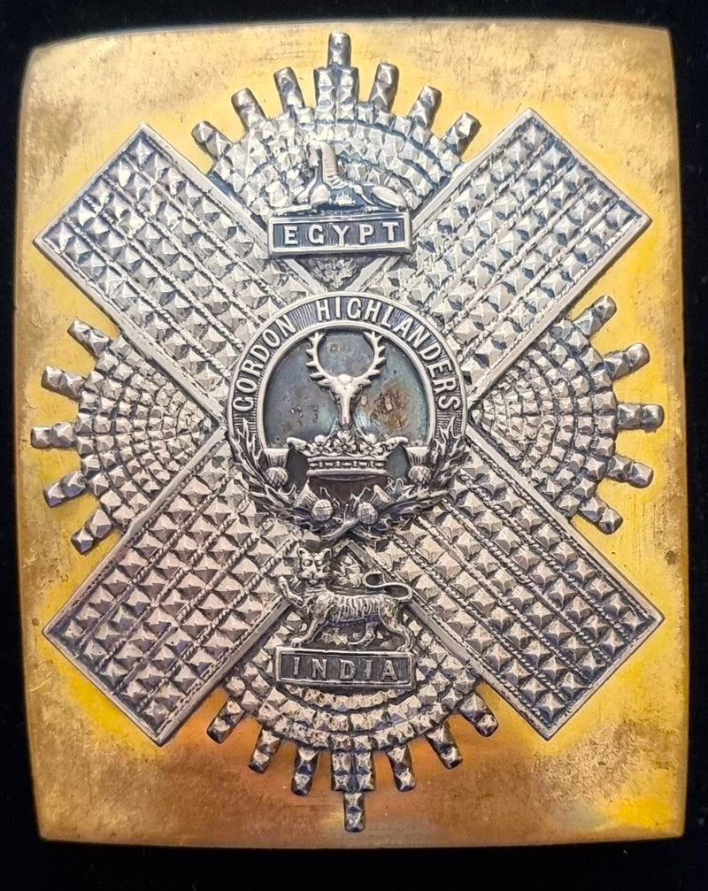 Gordon Highlanders Officers Shoulder Belt Plate used from 1881.