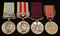 Four: Crimea 1854-56, clasp, "Sebastopol" Depot impressed to 2495 * WILLIAM * BRYAN * 34TH * REGT *, Indian Mutiny Medal impressed Wm BRYAN, 34TH REGT, Army L.S. & G.C., (V.R. 3rd type), impressed 2495 SERGT Wm BRYAN, 34TH FOOT - VF SOLD