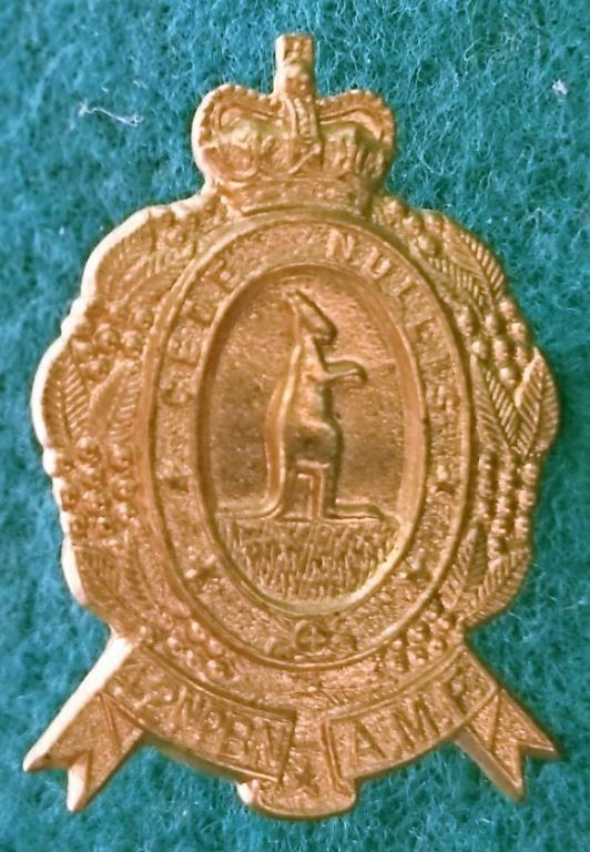 42nd Battalion Capricornia Regiment - Single right facing - Brass Collar (C375) -  SOLD
