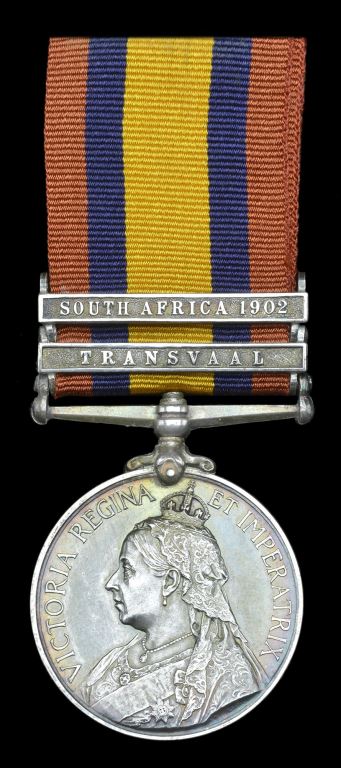 Queen’s South Africa 1899-1902, 2 clasps, Transvaal, South Africa 1902 (8004 Tpr. H. Callaghan, N.Z.M.R. 9th Cont.),