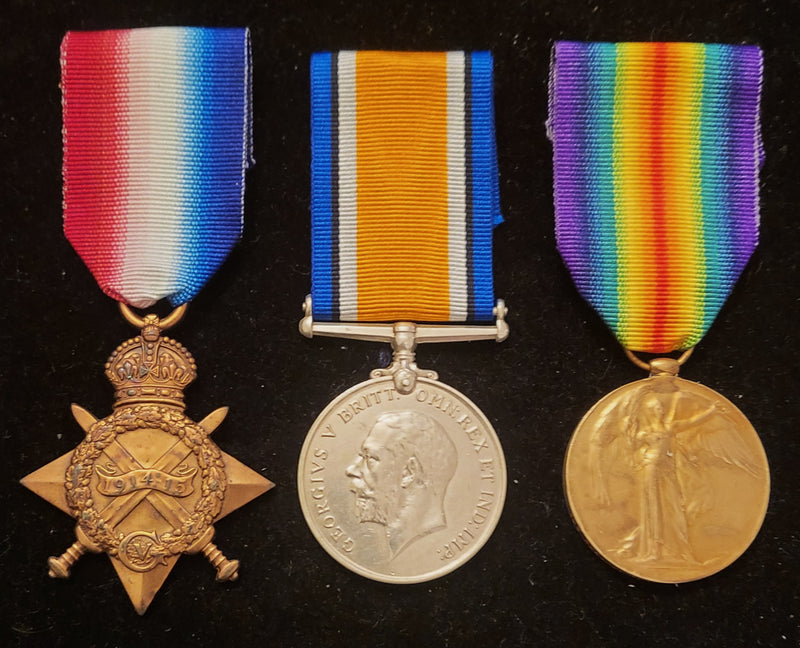 P7. Trio: 1914/15 star, British War and Victory Medal all correctly impressed to 103 PTE. J. P. CARR 12/LH RGT AIF.