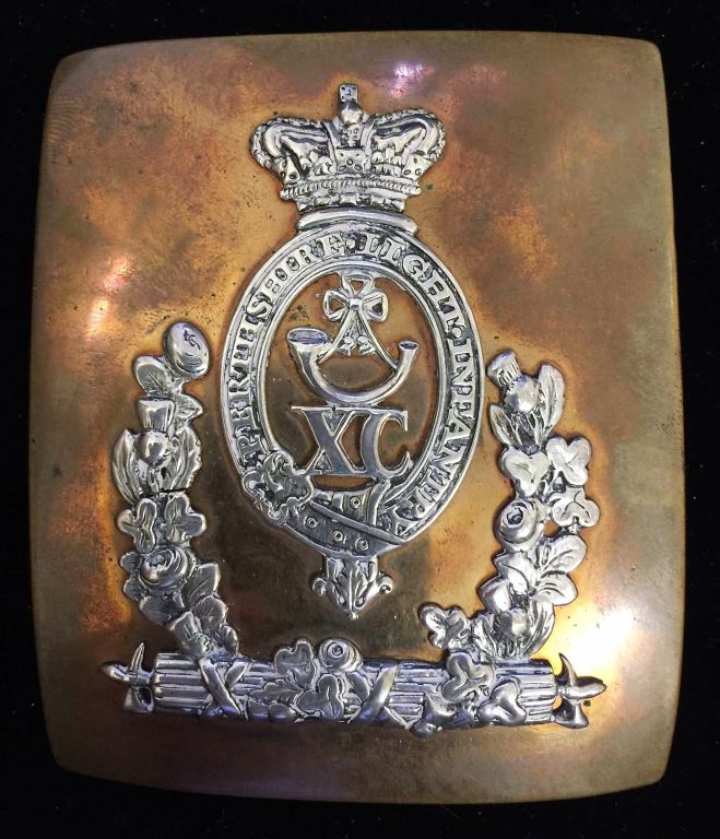 A Scarce Shoulder Belt Plate for the 90Th  PERTHSHIRE LIGHT INFANTRY. Purchased from “Tradition” in 1980 and described by them as worn 1825 – 1837.
