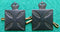 Australian Army Chaplains Department Oxidised pair of collars
