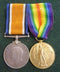 Pair: British War Medal and Victory Medal both correctly impressed to 572. J. C. CLOW 3 PNR BN.  A.I.F.