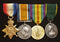Four: 1914/15 Star, British War, Victory Medal and L. S. G. C. Medal (GV) all correctly impressed to 799 DVR. P. CROSBY. R.F.A. (722971 on long service medal).