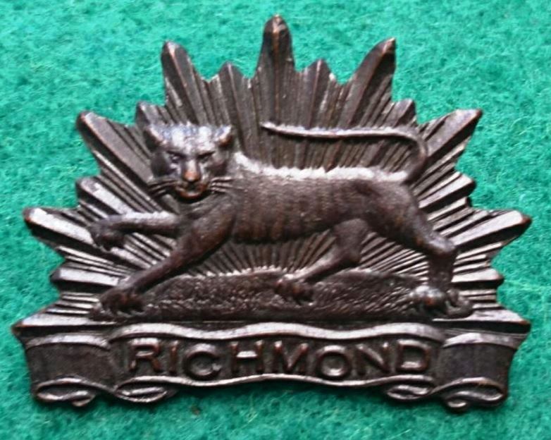 22nd Infantry Battalion The Richmond Regiment Single Oxidised left facing collar