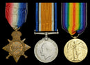 Three: 1914-15 Star; British War and Victory Medals all correctly impressed to 253 PTE J. A. DAVENPORT 16/BN. A.I.F. - SOLD