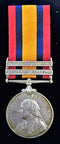 Single: QUEENS SOUTH AFRICA MEDAL 1899 two clasps "Relief of Mafeking & T" correctly impressed to 5108 FAR: SGT E. A DREW 8TH COY 4TH IMP: YEO: - VF SOLD