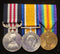 P2. Trio: Military Medal, G.V.R. (624 PTE H. P. ELLIOTT 40/AUST: INF:) British War and Victory Medals (624 L-SGT H. P. ELLIOTT 40-BN A.I.F.)