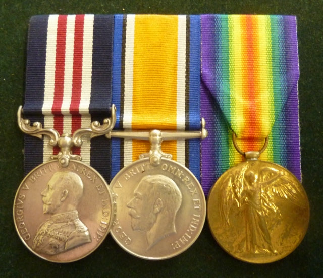 Trio: Military Medal, British War Medal and Victory Medal all correctly impressed to 662 PTE. (DVR on campaign medals) W. J. GARTNER 31 BN. A.I.F. - SOLD