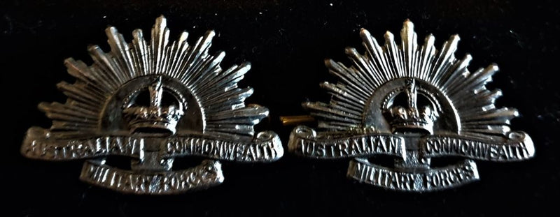 Rare H. Arendsen Melb. Rising Sun collar Pair