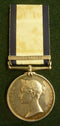 Single : Naval General Service Medal 1793-1840 with one clasp "Guadaloupe" impressed naming to JOHN HAZELDINE. - GD VF SOLD