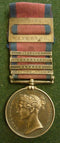 Single : Military General Service Medal 1793-1814 with four clasps "Toulouse, Pyrenees, Badajoz, Ciudad Rodrigo" impressed naming to A. HILLMAN, DRUMR 40TH FOOT. - SOLD