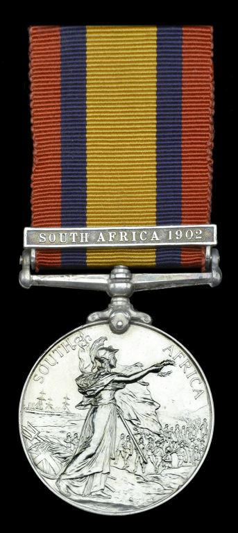 Queen’s South Africa 1899-1902, 1 clasp, South Africa 1902 (8704 Pte. W. H. Holloway, 1st Regt. 10th N.Z. Cont.),