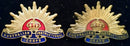 Officers Australian Instructional Corps Brass and enamel pair of collars